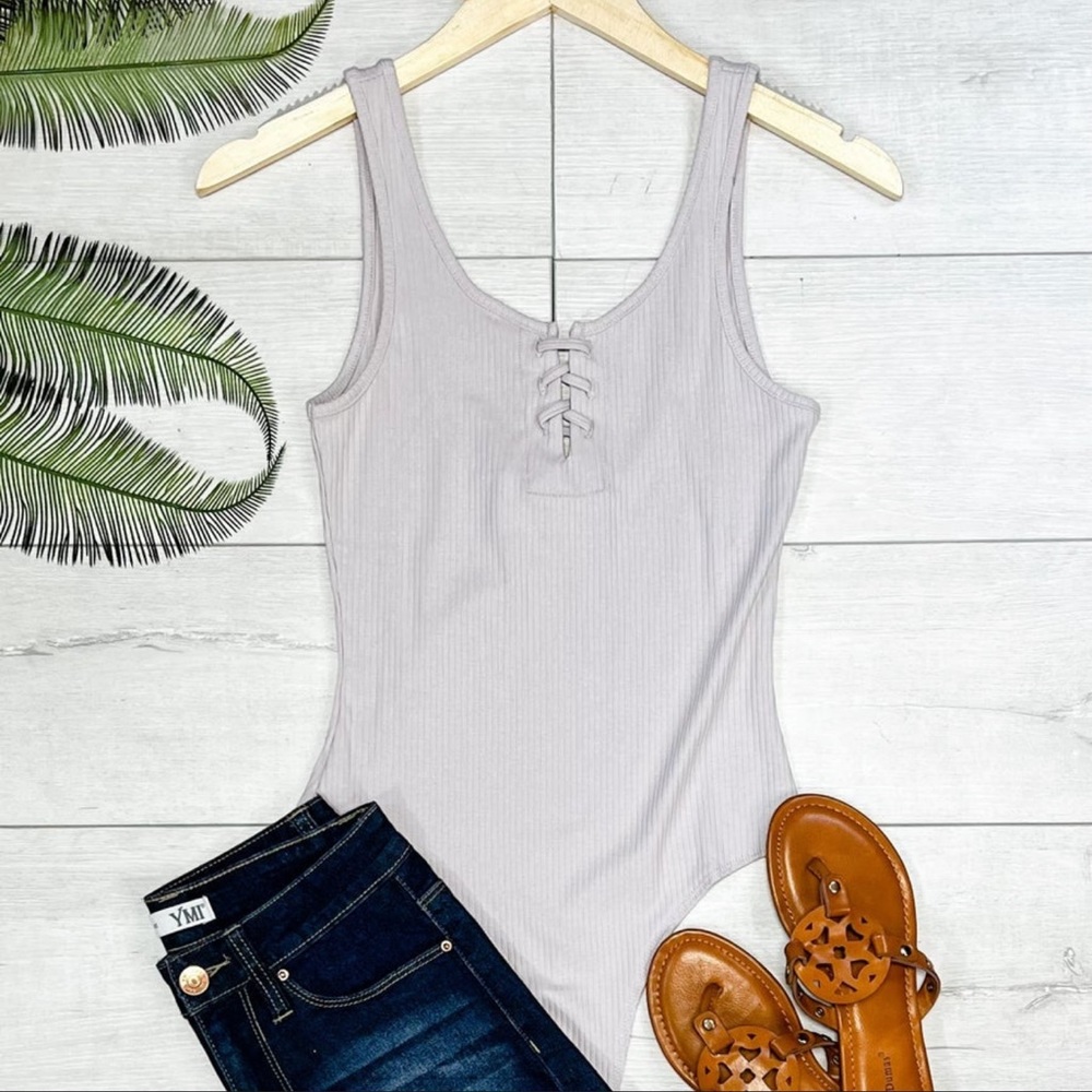 NWT Double Zero Ribbed Bodysuit Size Large
